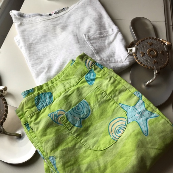 Lilly Pulitzer “low tide”  pants girls size 12 - Picture 2 of 8